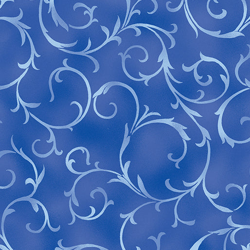 Swirling vine blue Pr dm