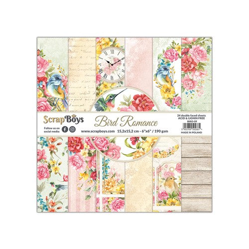Bird Romance 6"x6" paper pack
