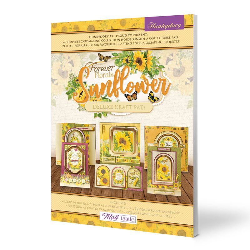 Delux craft pad Forever florals Sunflower