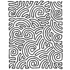 Maze background quilt stencil