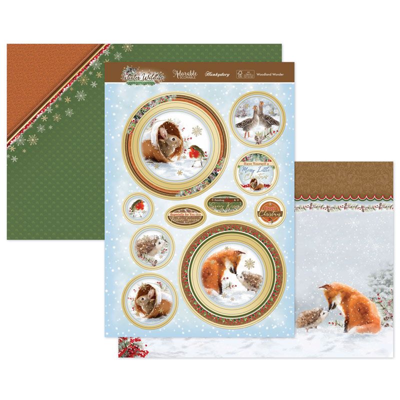 Winter wildlife Woodland wonder Luxury topper set