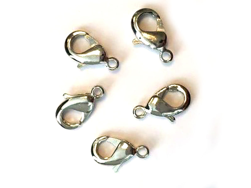 Karabinlås Premium – 12mm 5stk – Sølv