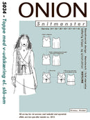 5034 - Topp med V- utskjæring eller slå om