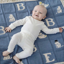 Garnpakke - Mummi babyteppe blå 80 x 80 cm