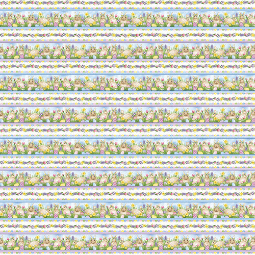 Hoppy hunting Pastel blue border Pr dm