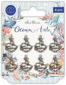 Ocean Tale Metal Charms Anchors
