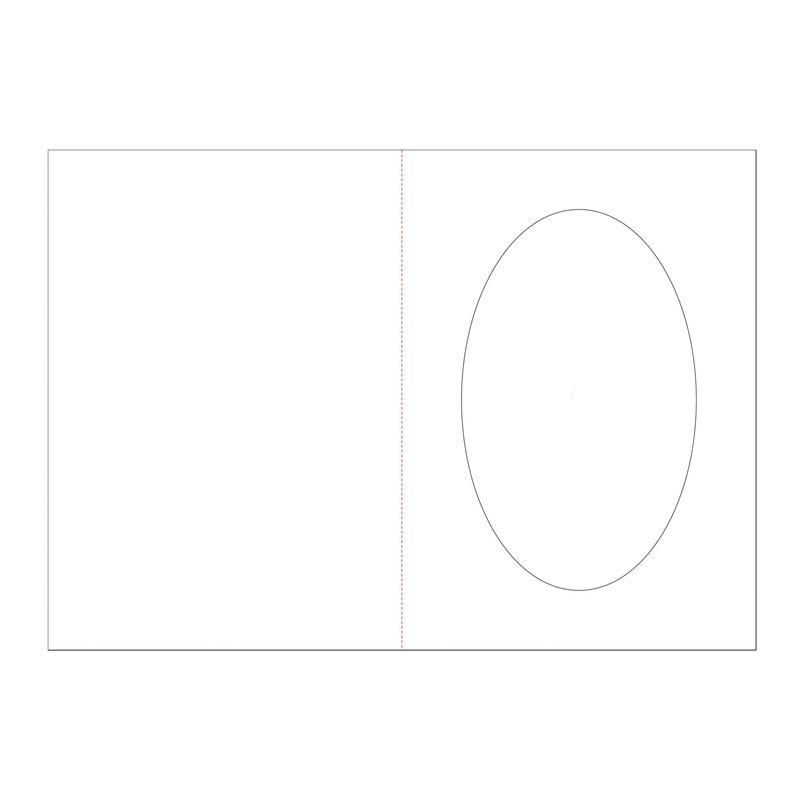 A5 Oval aperture card blanks