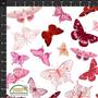 Røde og rosa sommerfugl Jersey Pr dm