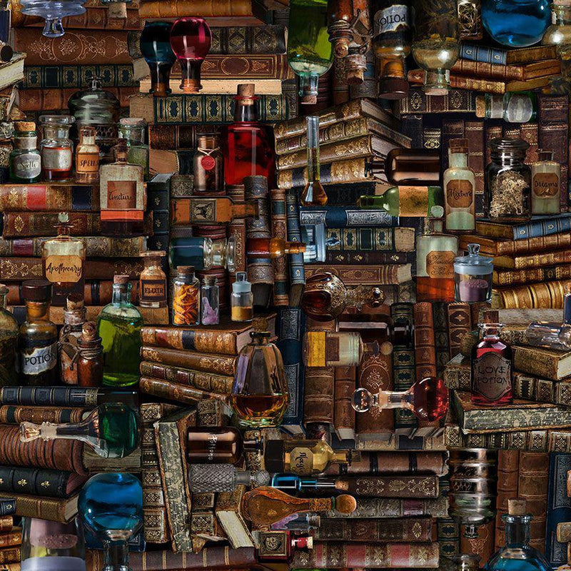 Mystic library Packed books & potions multi 0,5m