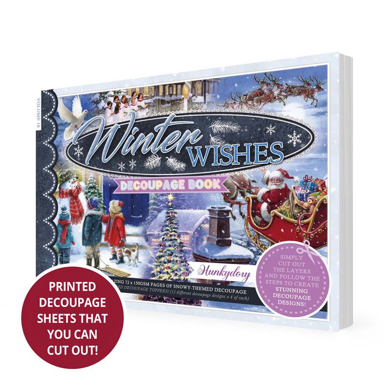 Winter Wishes Decoupage Book