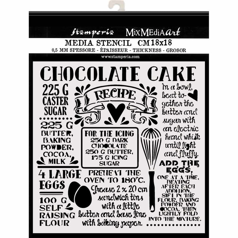 Chocolate cake 18x18 cm