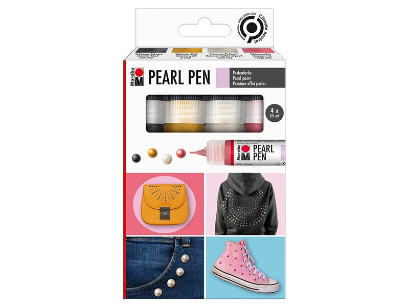 Marabu Pearl Pen Sett – 4 x 25 ml