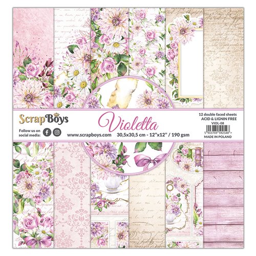 Violetta 12"x12" Paper pack