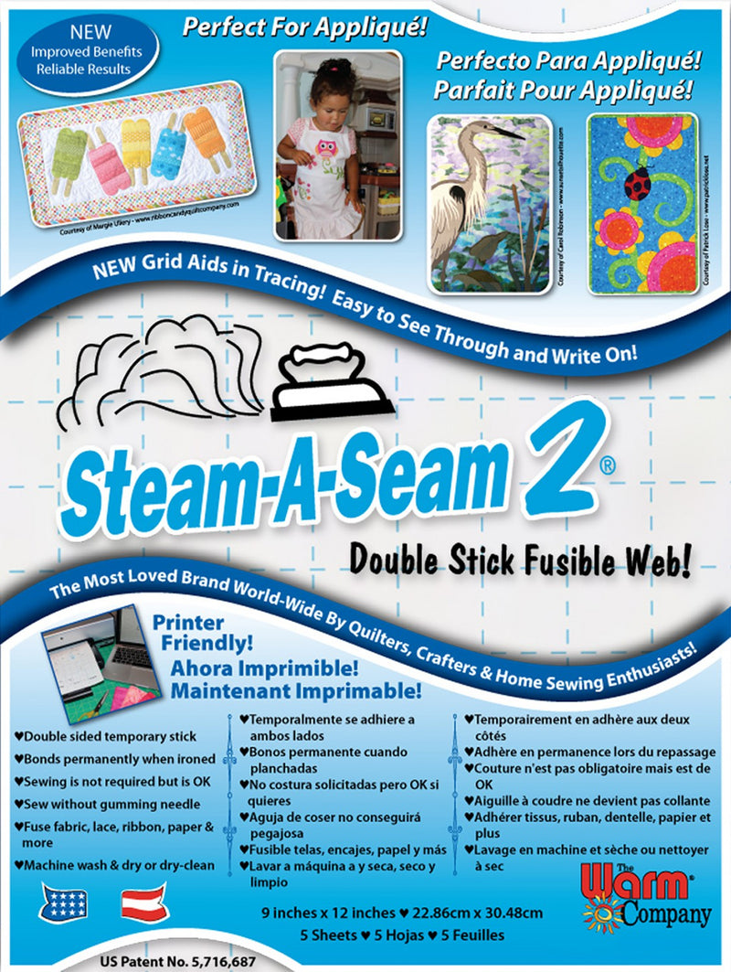 Steam A Seam 2 9in x 12in 5ct