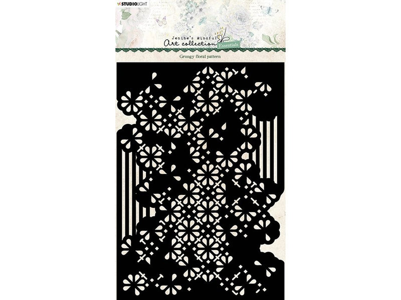 Studio light essential mask Grungy floral pattern
