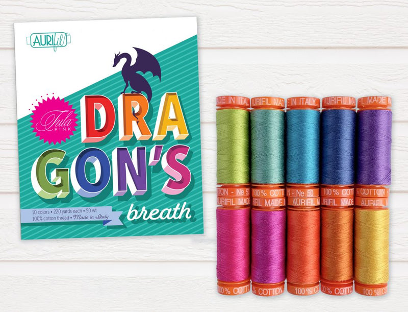 Dragons breath Aurifil Tula Pink