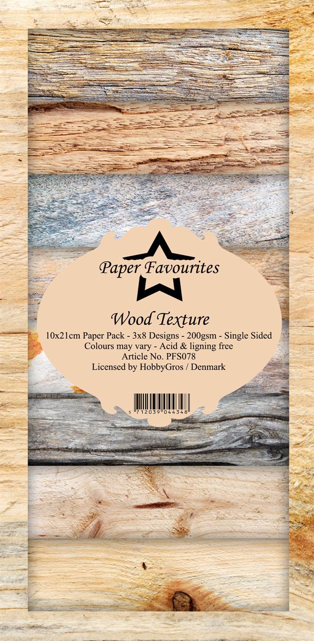 Paper Favourites Slim Card "Wood Texture"