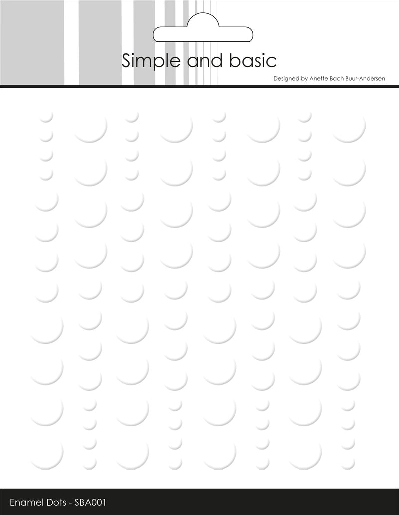 Simple and Basic Enamel Dots "Soft White (96 pcs)"