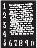 Dylusions Staggered brickwork 9x12"