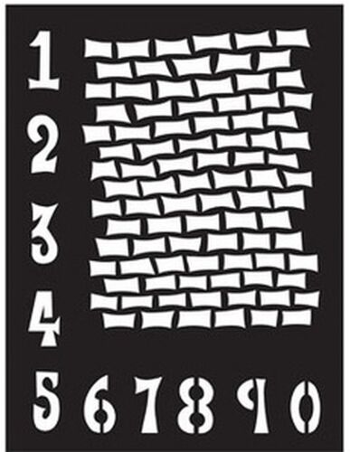 Dylusions Staggered brickwork 9x12"