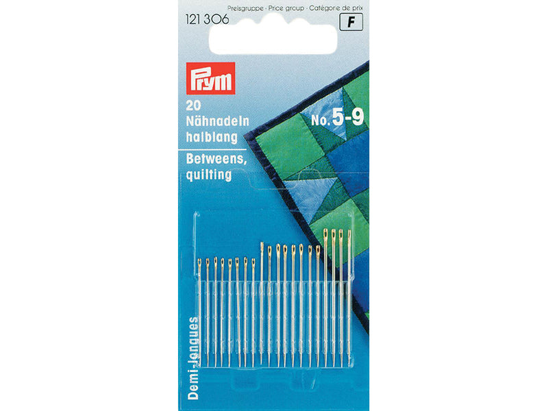 Prym Synåler halvlang/quilting No.5-9 – 20stk