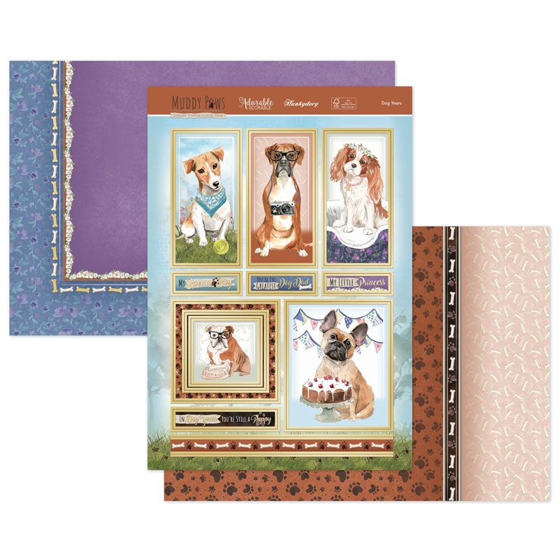 Muddy Paws Dog Years Luxury Topper Set