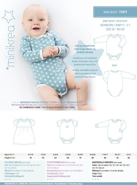 Minikrea Mønster - BabyBody