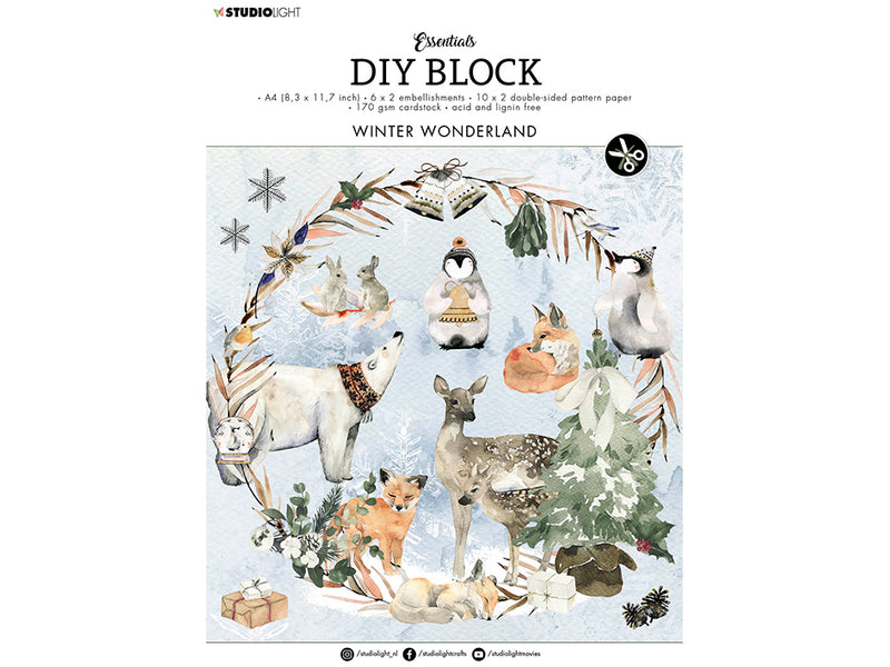 DIY block Winter wonderland 11