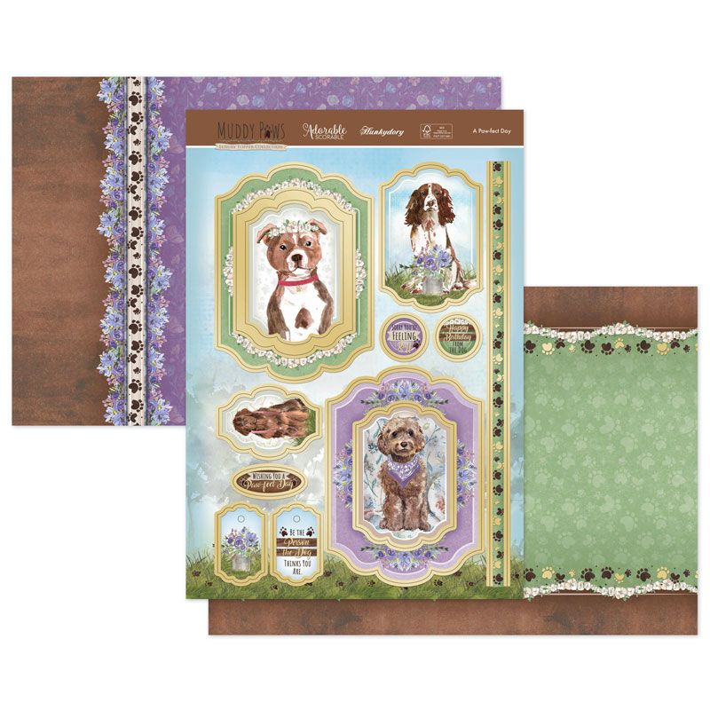 Muddy Paws A Pawfect Day Luxury Topper Set