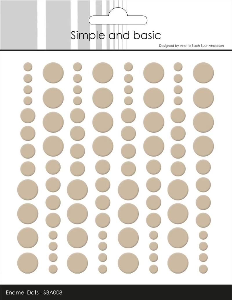 Simple and Basic Enamel Dots "Baileys Brown (96 pcs)"