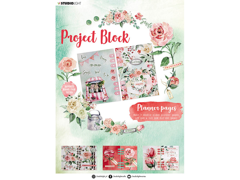 Essentials Project block – Planner P Roses 04