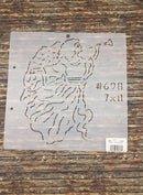 Angel quilt stencil