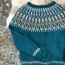 Tusseladd genser, turkis garnpakke L/XXL