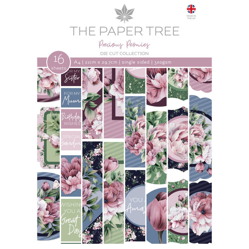 Precious Peonies A4 Die Cut Collection