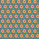 Henna sunflower gul/turkis 0,5m