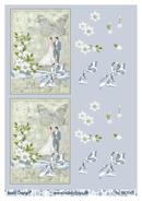 Brudepar sommarfugl 3d ark