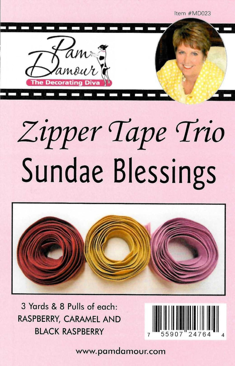 Zipper tape trio Sundae blessings