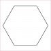 1" Hexagon -