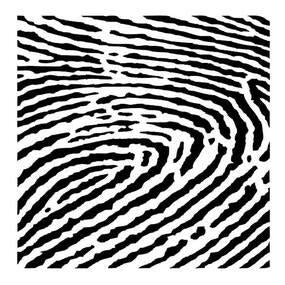 Finger print stencil