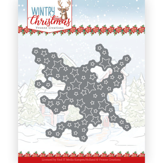 Wintry christmas Cut out stars