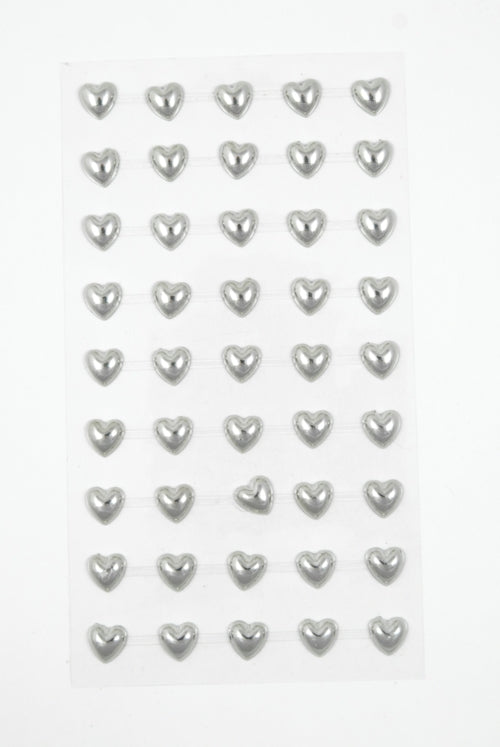 Stickers hjerte sølv