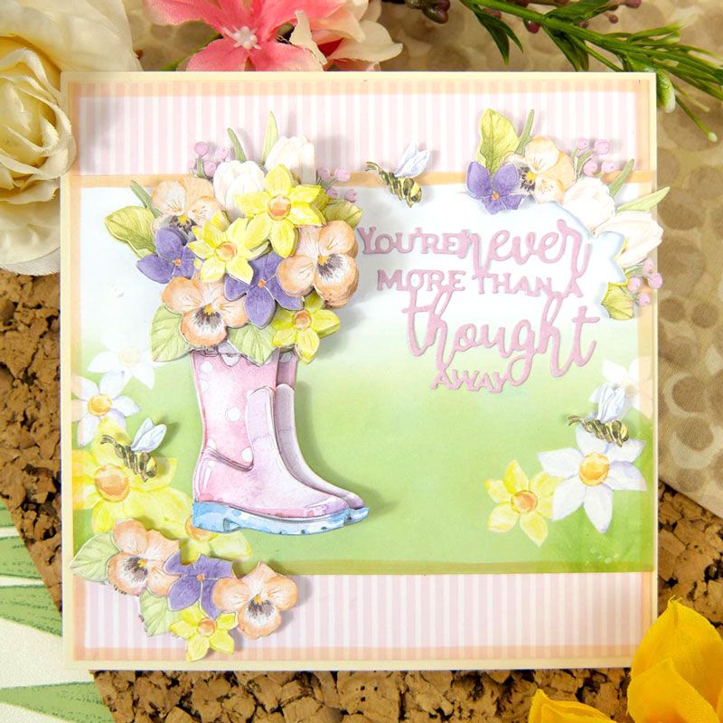 Snippables Spring delight Welly bouquet