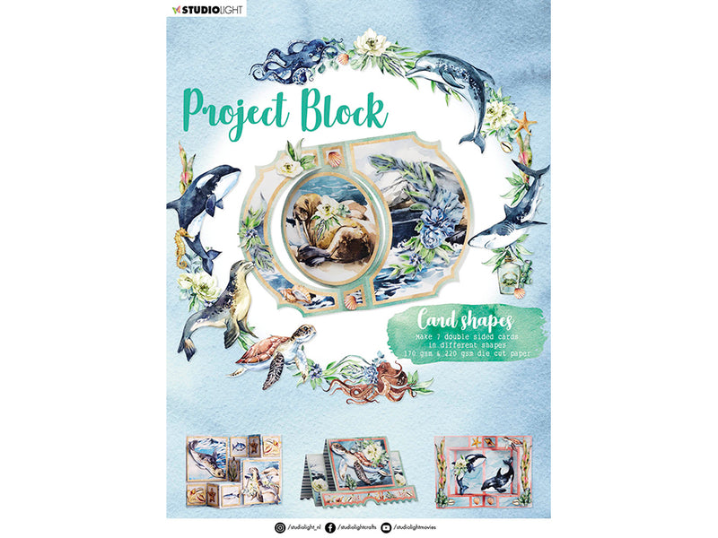 Essentials Project block – Card shapes Ocean 05