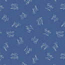 Home to Roost blå med skrift 0,5m