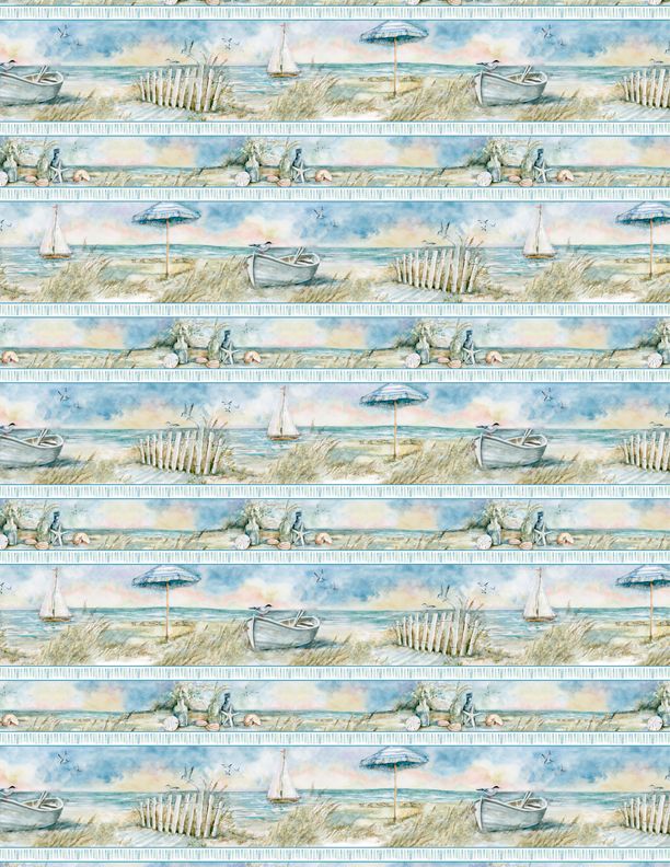 Coastal sanctuary Repeating stripe multi Pr dm