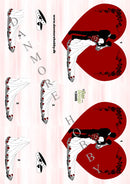 Rød hjerte bryllup 13000