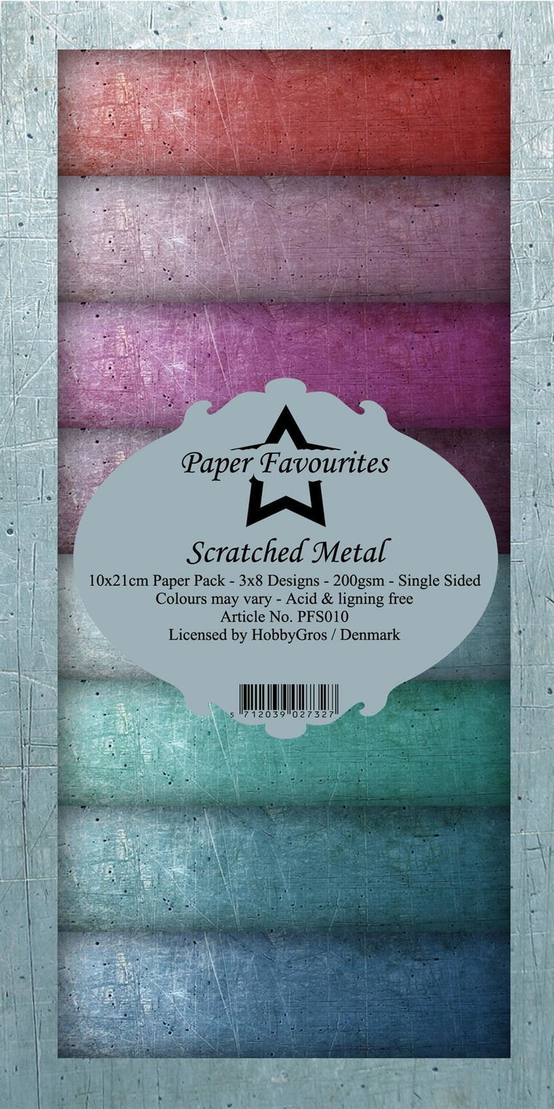 Scratched Metal Slim Paper pack