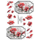 Raude og grå blomster