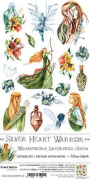 Silver heart warrior Extras to cut