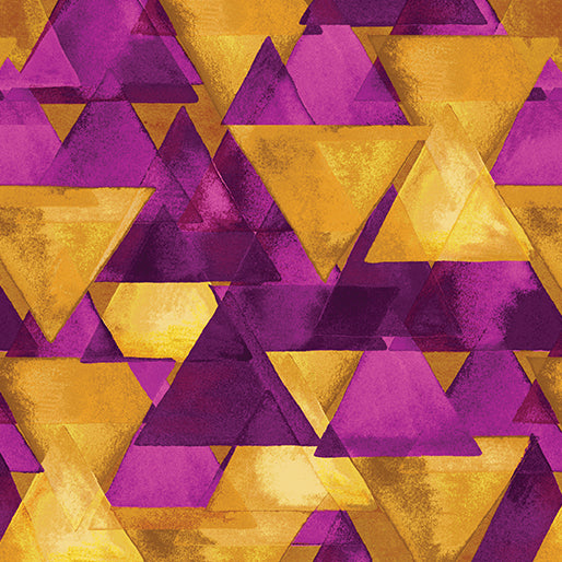 Raining triangles Gold/fuchsia 0,5m